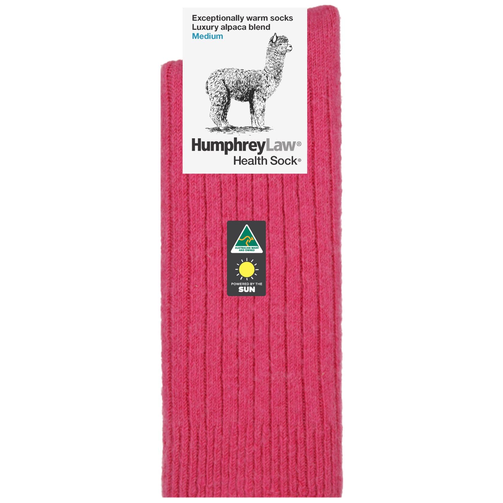 Luxury Alpaca Blend Sock in Fuchsia - The Sockery