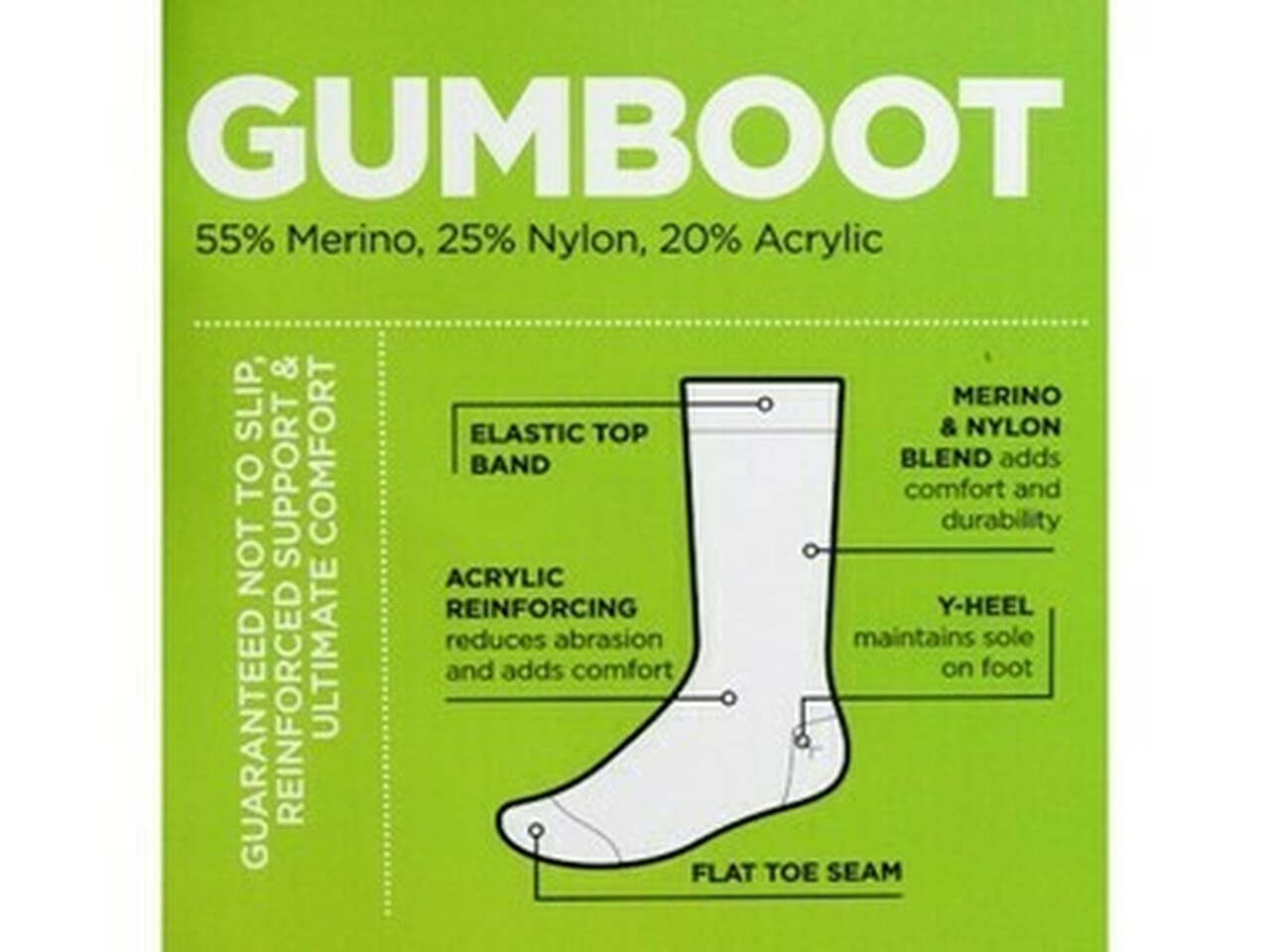 Gumboot Merino Socks - The Sockery