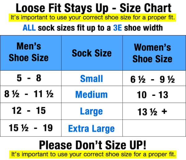 Loose Fit No Show Sock
