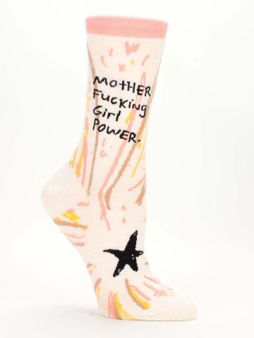 Mother Fucking Girl Power Womens Crew Sock - The Sockery