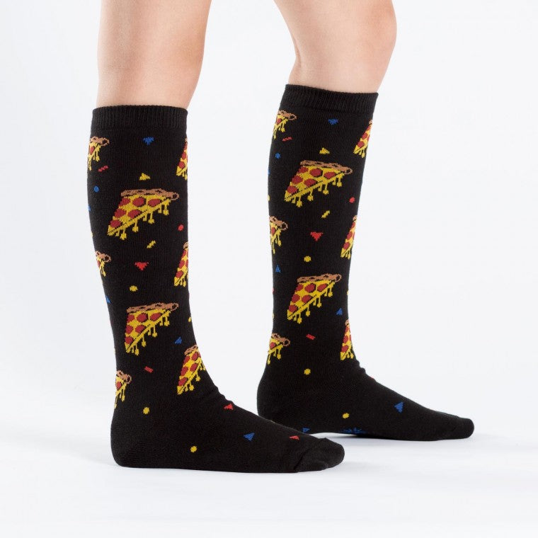 Pizza Party Kid's Knee High Socks (Ages 3-6)