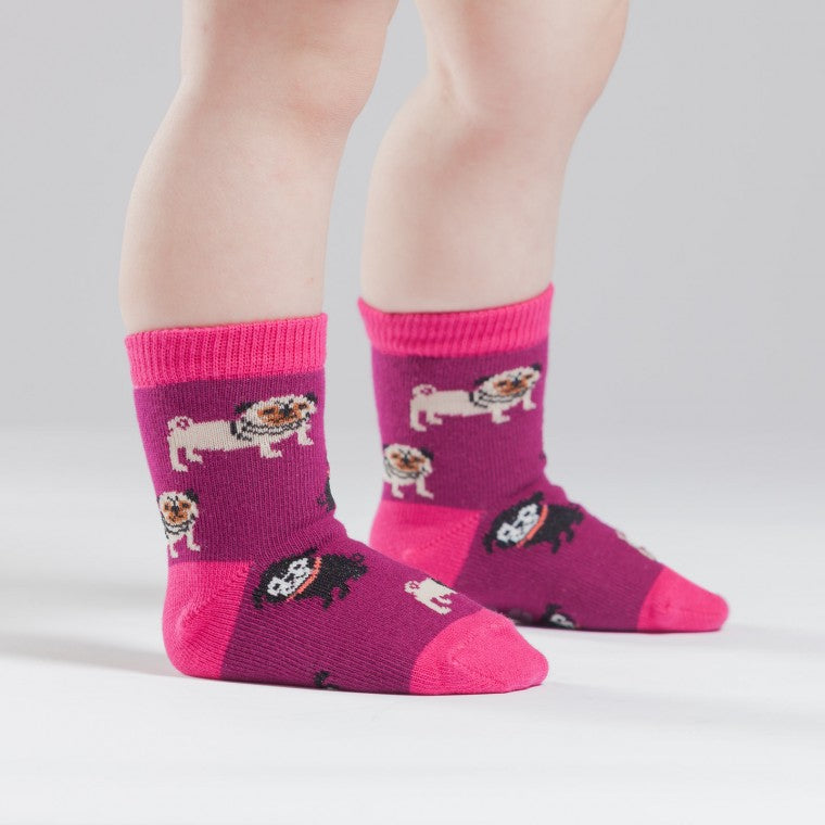 Pug Life Toddler Crew Socks