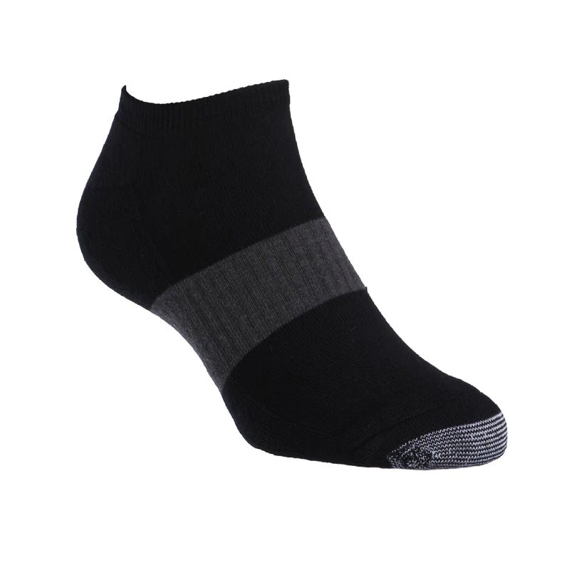 Tough Toe Ankle Sport Sock Black - Australian Made - The Sockery