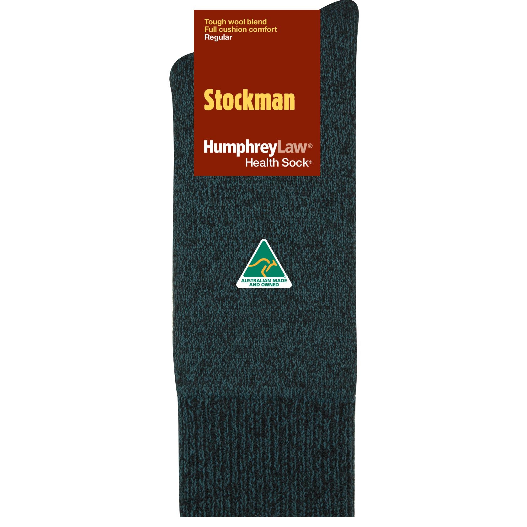 Stockman Work Sock in Blue Marle  - The Sockery