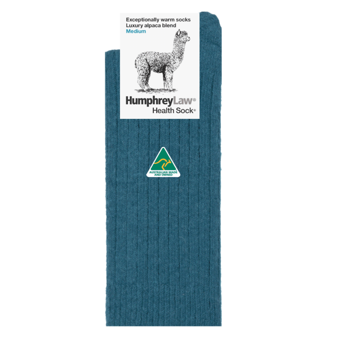 Luxury Alpaca Blend Socks in Hunter Green - Aussie Made