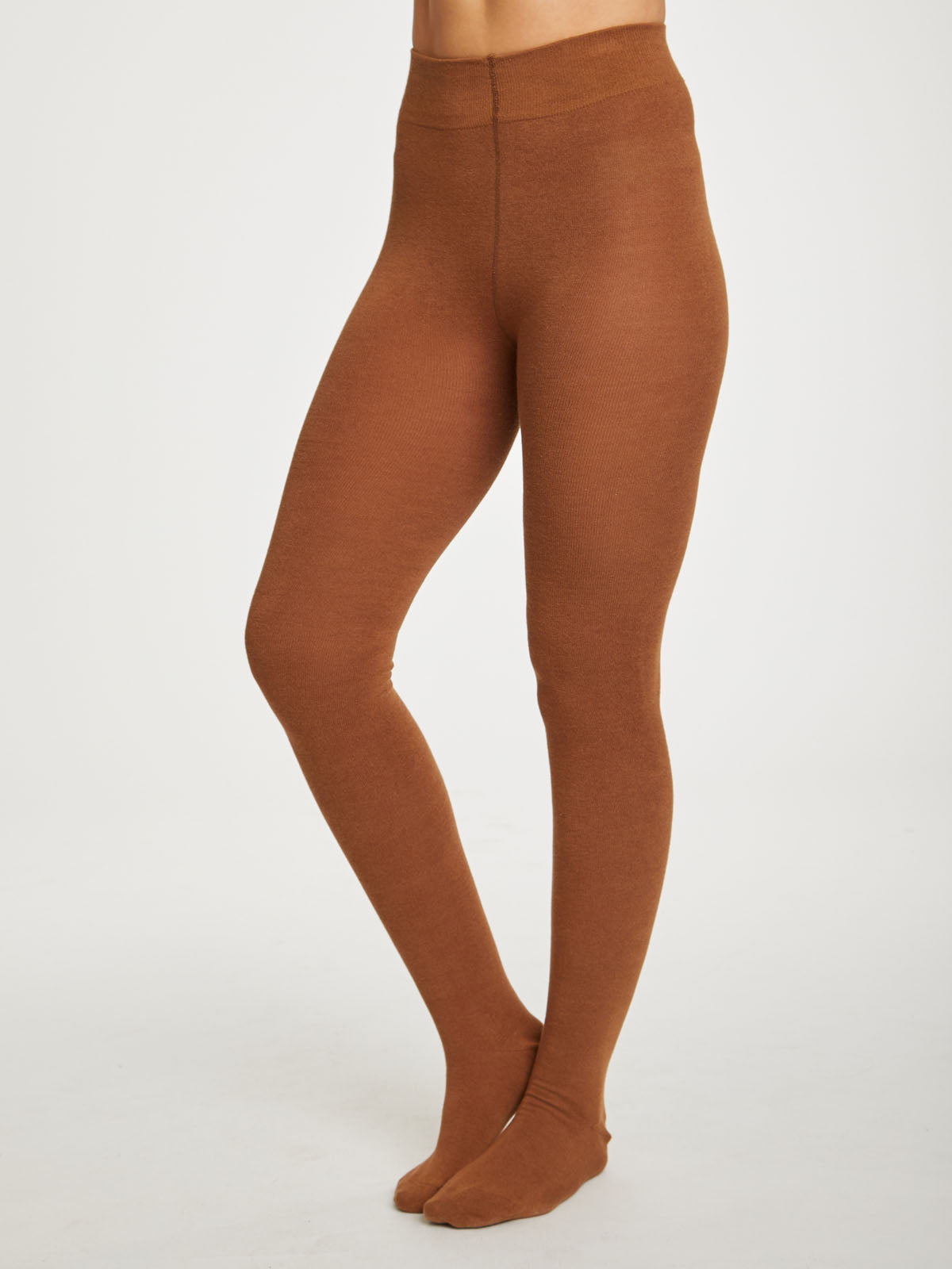 Women's Blissfully Soft Bamboo Tights in Toffee - The Sockery