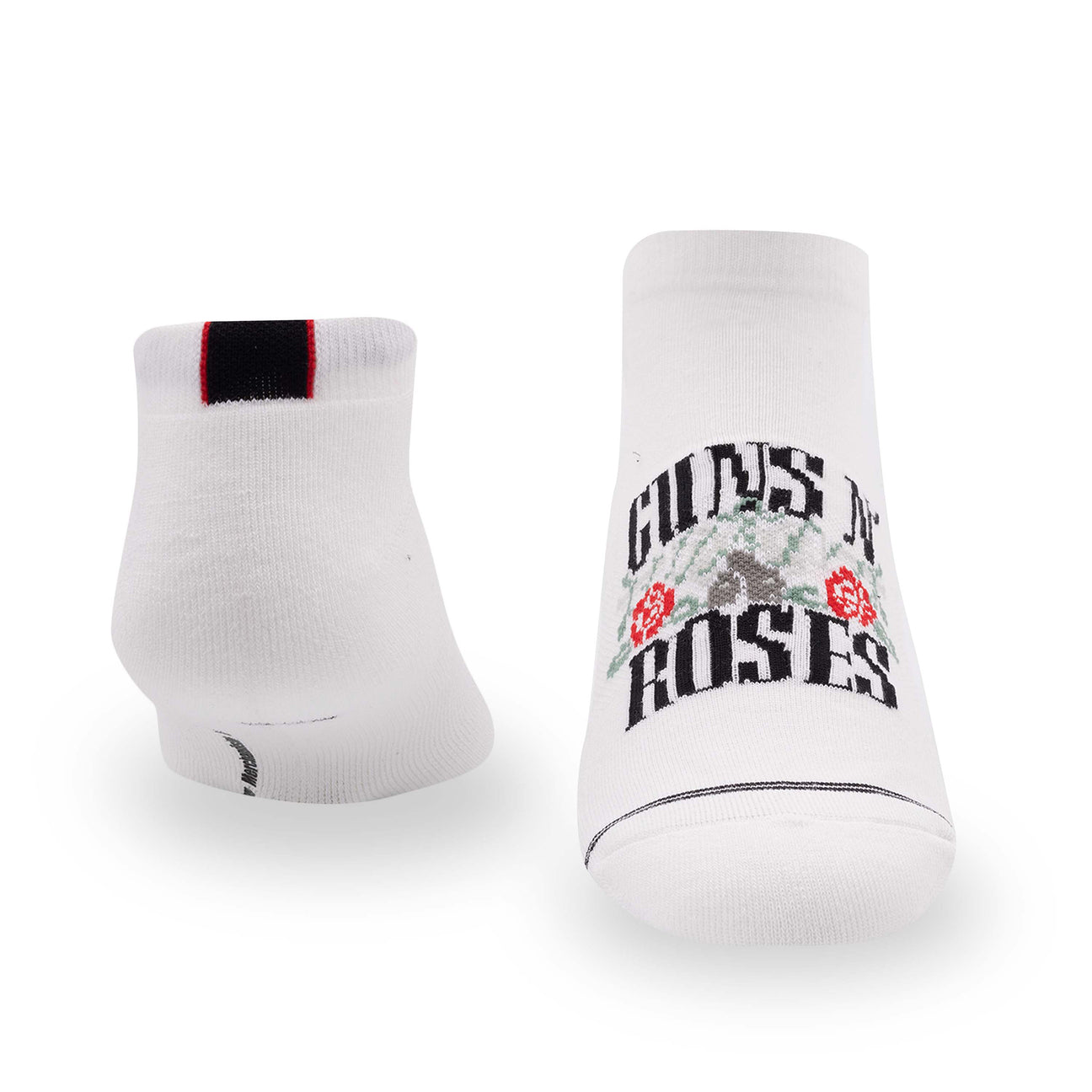 Guns N Roses No Show Sock in White -The Sockery